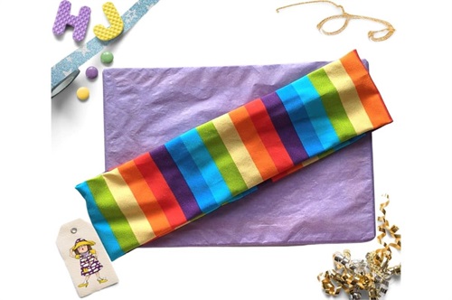 Click to order  Flat Headband Rainbow Stripe now